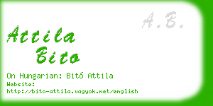 attila bito business card